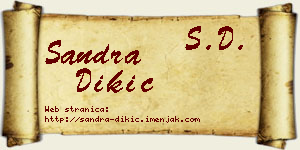 Sandra Dikić vizit kartica